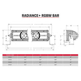 Rigid Radiance+ 30" RGBW Spot Drive Surface Mount Light Bar