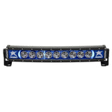 Rigid Radiance+ Curved 20" Broad Spot Surface Mount Light Bar w/ Blue Backlight