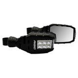 Rigid Reflect Tube Mount Side Mirror Pod Lights - Pair