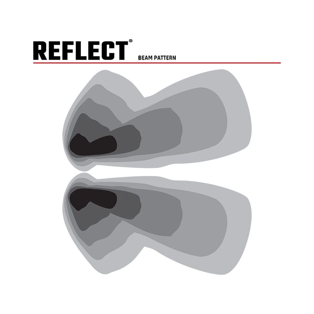 Rigid Reflect Tube Mount Side Mirror Pod Lights - Pair