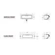 Rigid SR-Q Series Pro Surface Mount Pod Light - Pair