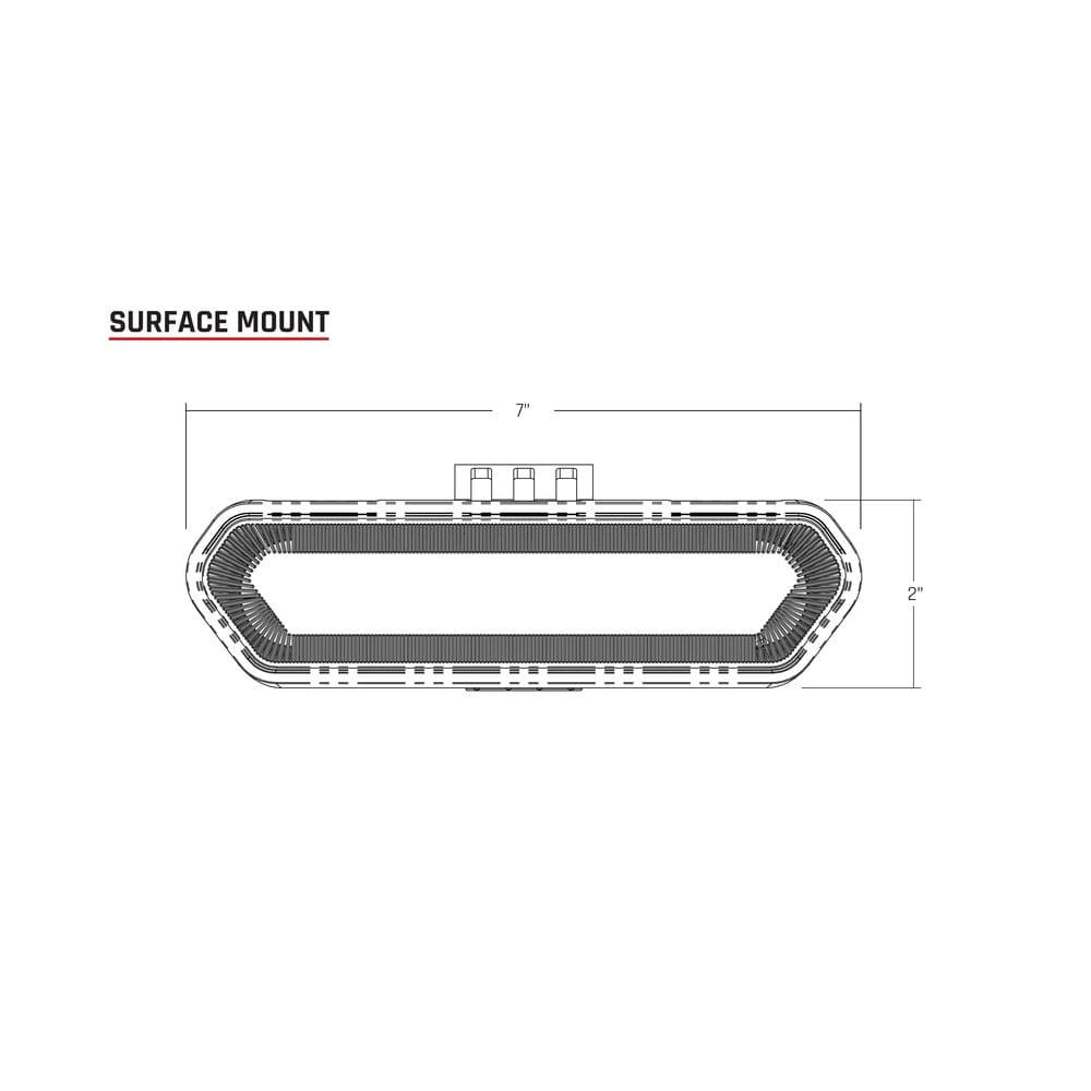 Rigid Surface Mount Rear LED Chase Pod Light