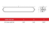 Rigid Surface & Tube Mount 28" Chase Light Bar