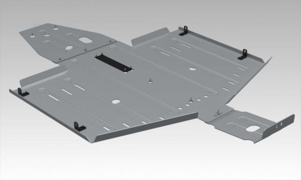Rival Powersports '17-'25 Polaris General 1000 Alloy Central Skid Plate