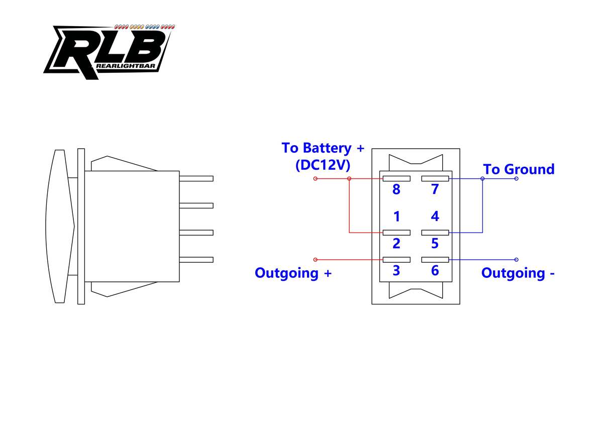 RLB Motorsports On/Off Rocker Switch