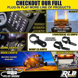 RLB Motorsports Polaris RZR Dual Color LED Chase Light - Blue/White