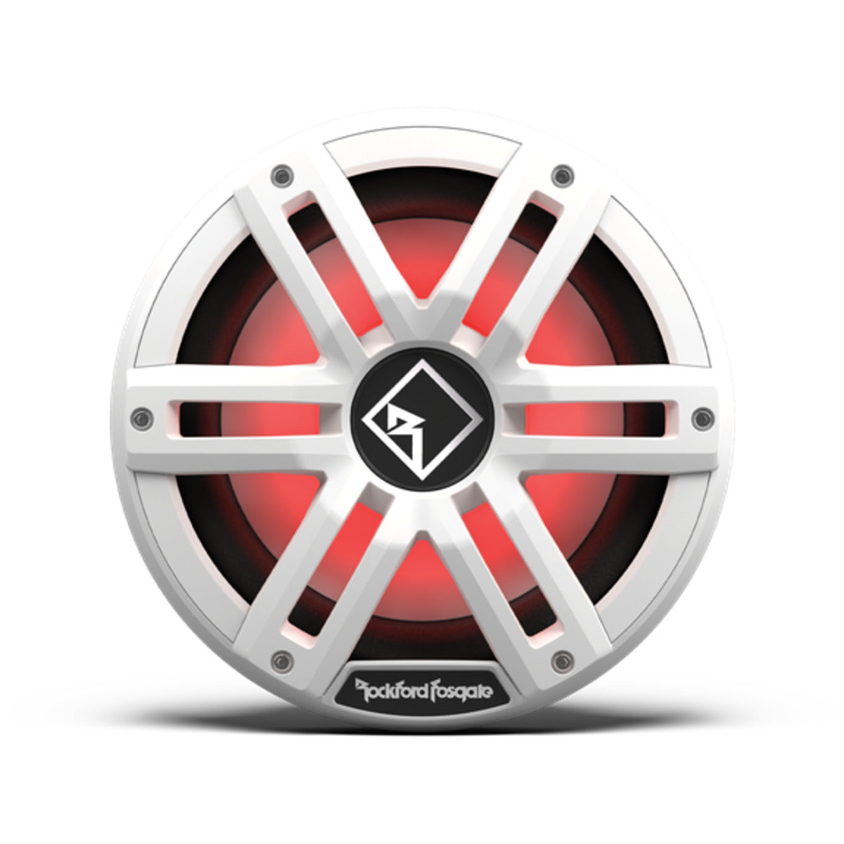 Rockford Fostgate White Gen-2 M2 10" DVC 4Ω Color Optix™ Infinite Baffle Marine Subwoofer