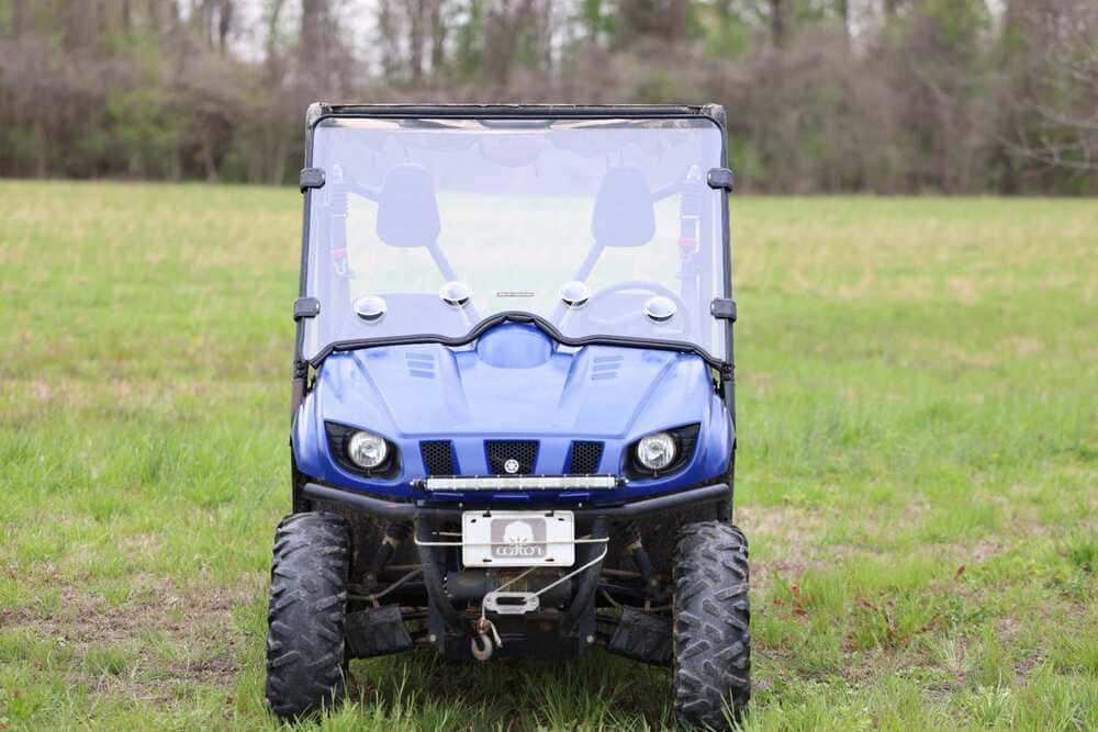 Rough Country Yamaha Rhino Scratch Resistant Vented Full Windshield