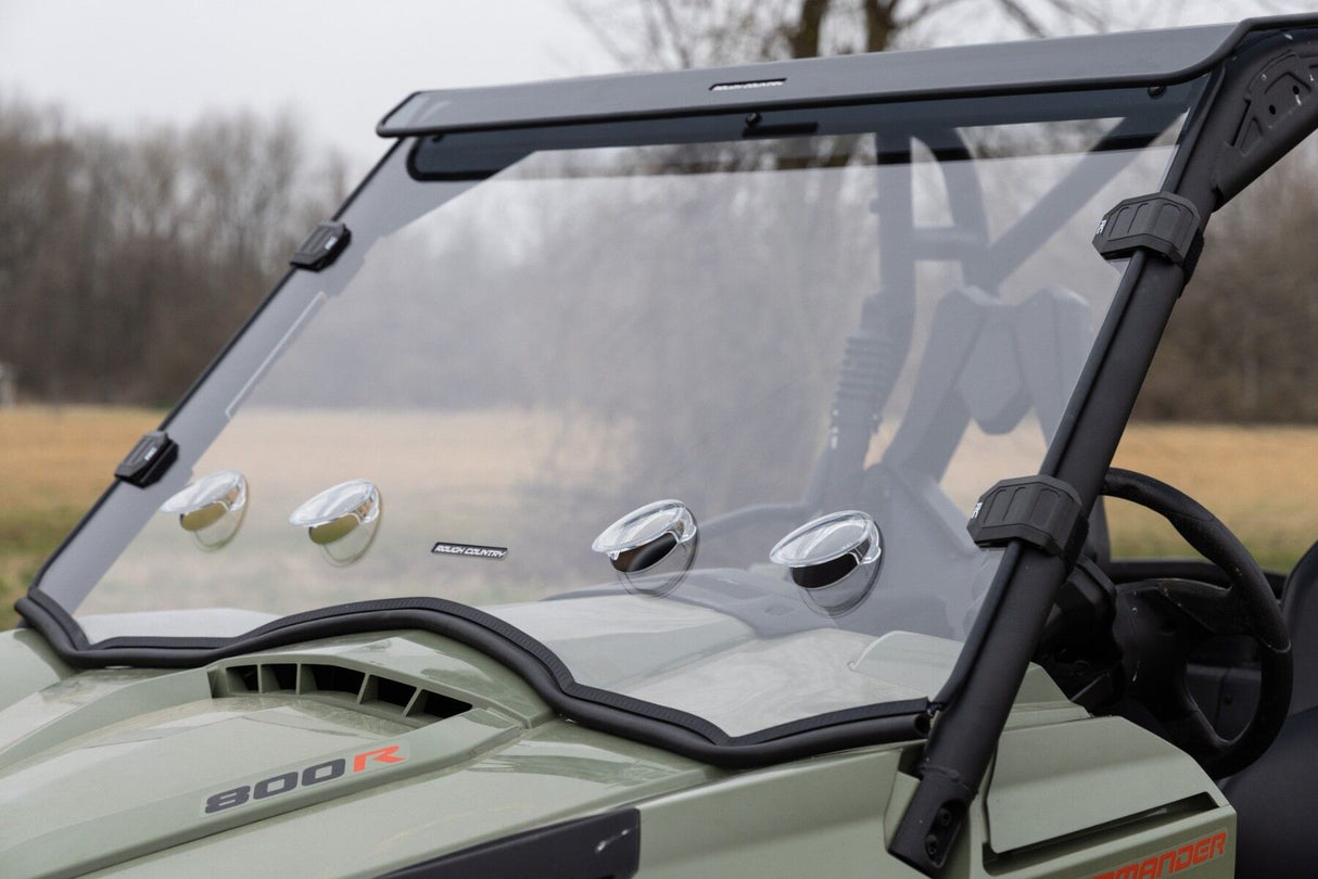 Rough Country Cam-Am Commander 1000 Scratch Resistant Vented Full Windshield