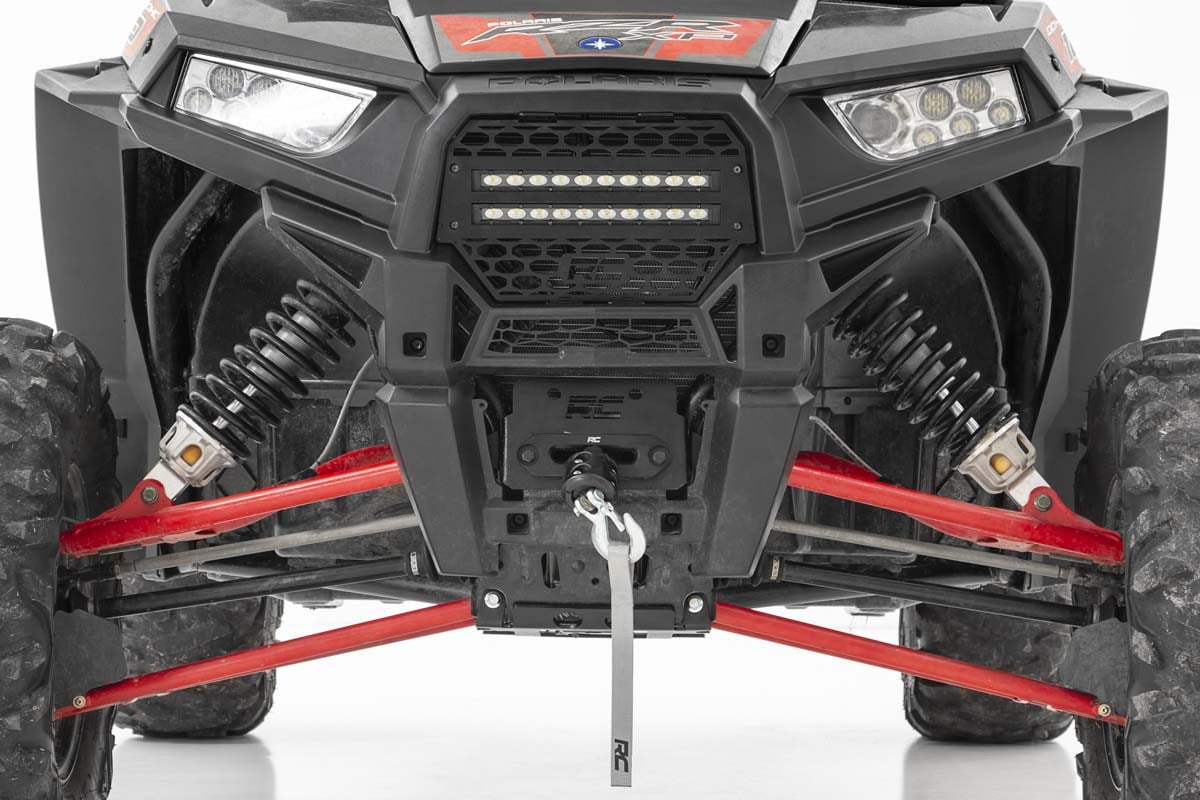 Rough Country Polaris RZR XP 1000 10" Black Slimline LED Pair Grille Kit