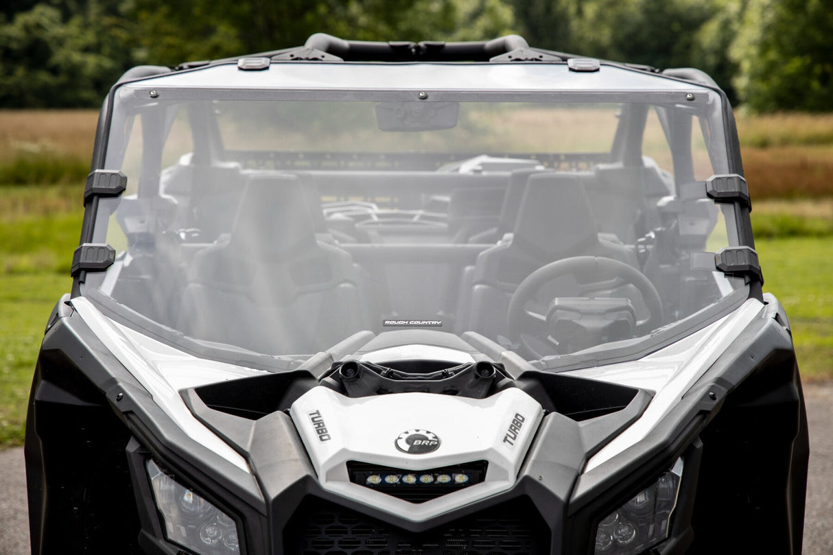 Rough Country Can-Am Maverick X3 Scratch Resistant Full Windshield