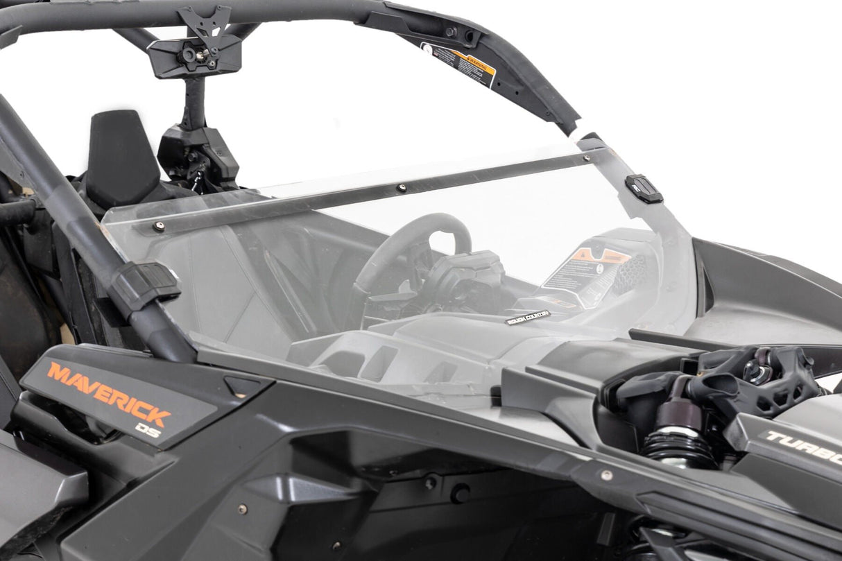 Rough Country '17-'22 Can-Am Maverick X3 4WD Scratch Resistant Half Windshield