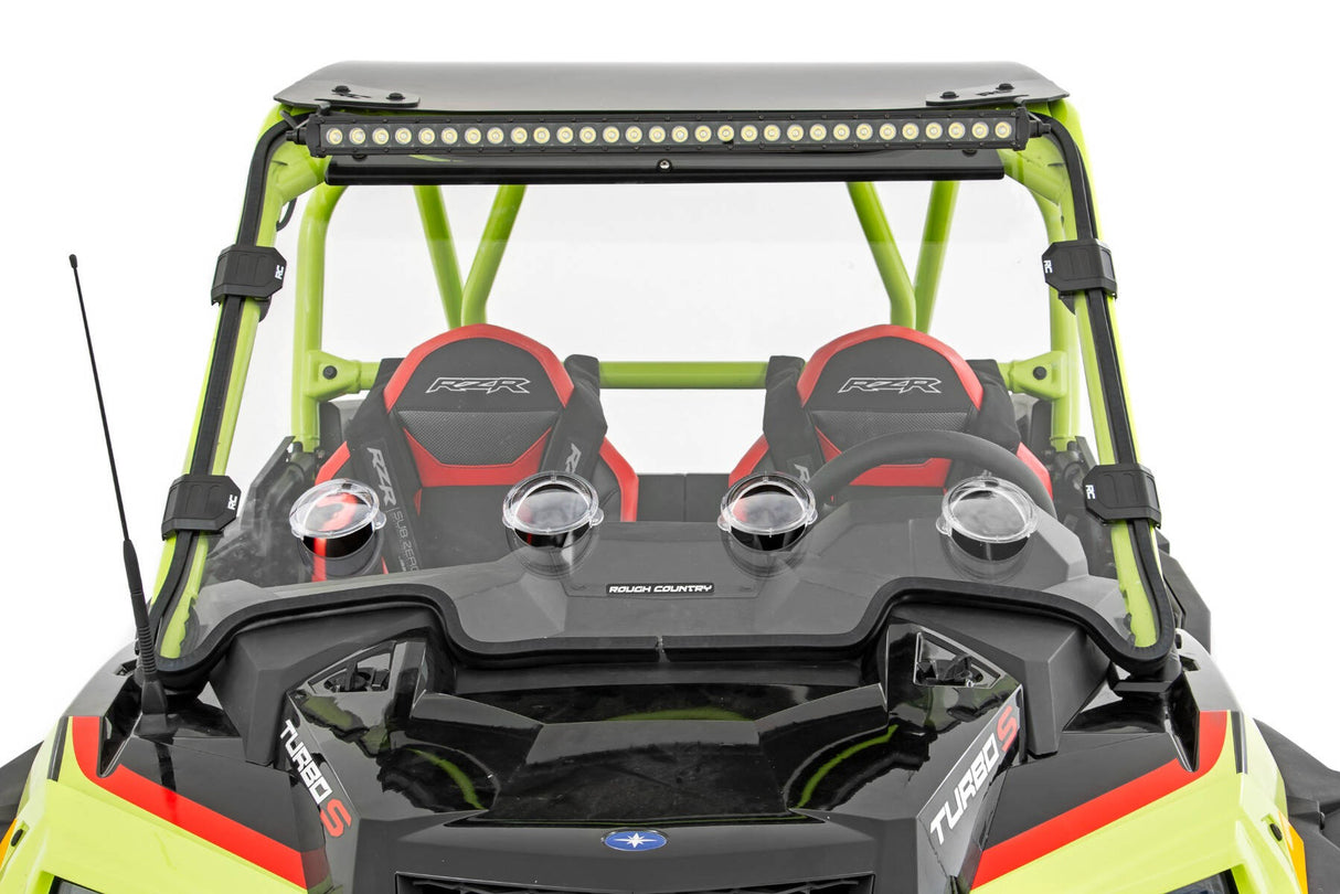 Rough Country Polaris RZR Turbo S Scratch Resistant Vented Full Windshield