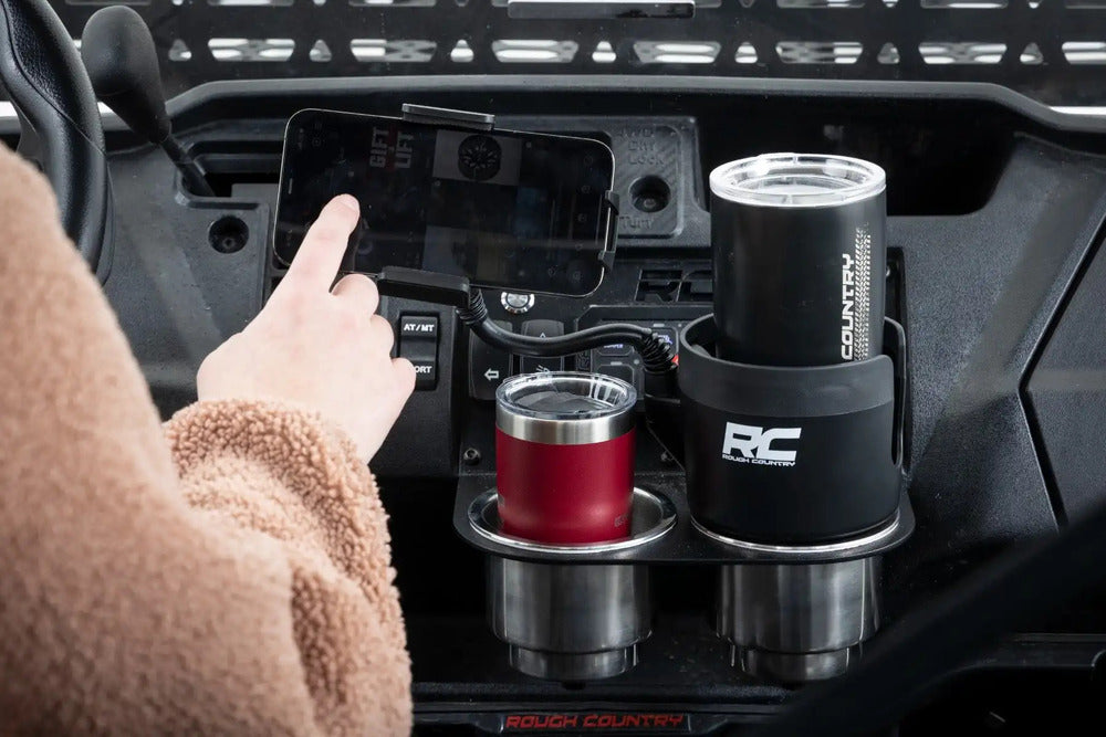 Rough Country 2-in-1 Expandable Cup and Phone Holder