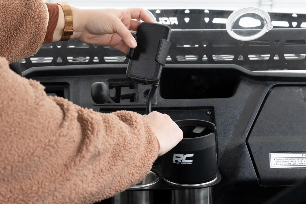 Rough Country 2-in-1 Expandable Cup and Phone Holder