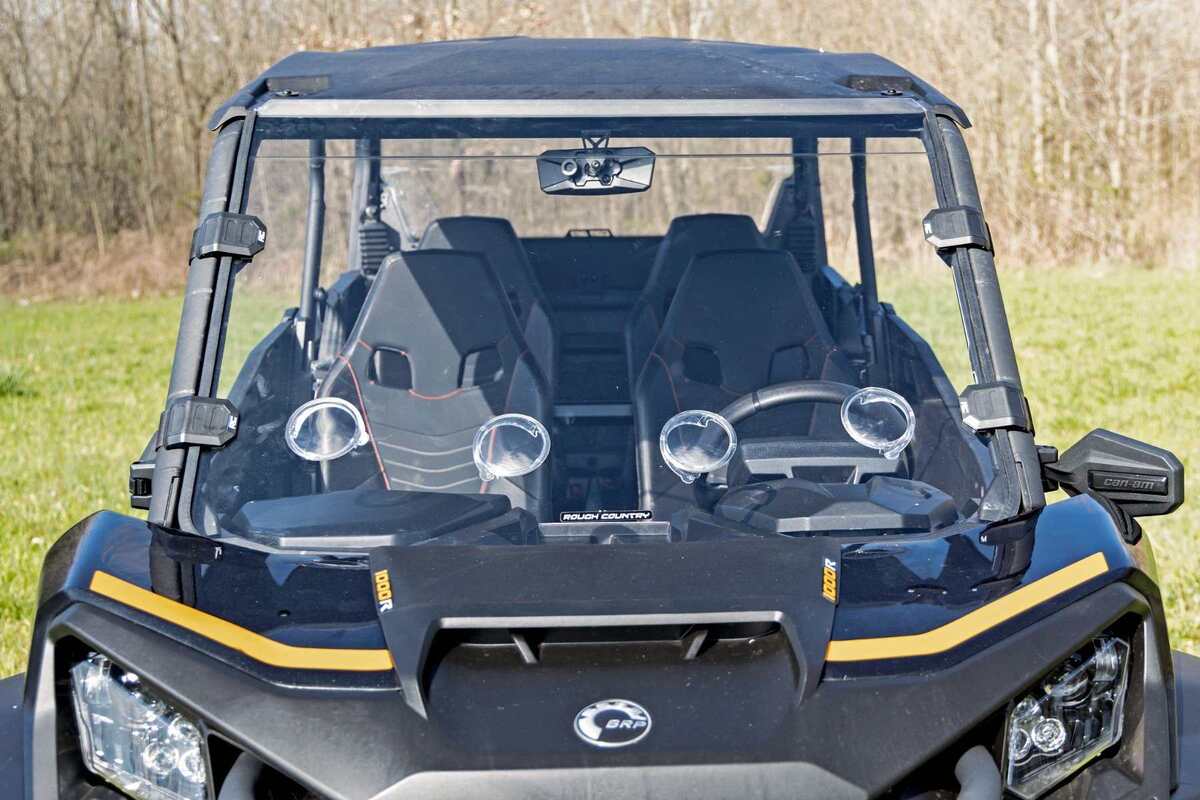 Rough Country Cam-Am Commander 1000R Scratch Resistant Vented Full Windshield