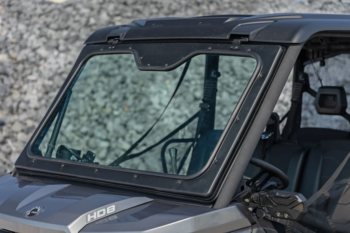 Rough Country Can-Am Defender HD 8/HD 9/HD 10 Glass Electric Tilt Windshield