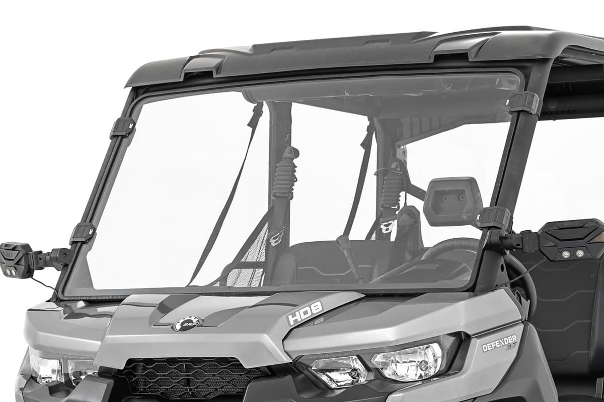 Rough Country Can-Am Defender HD 8/HD 9 Scratch Resistant Full Windshield