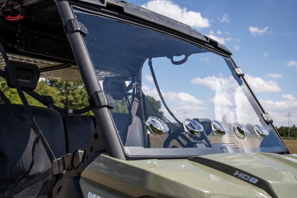 Rough Country Can-Am Defender Scratch Resistant Vented Full Windshield