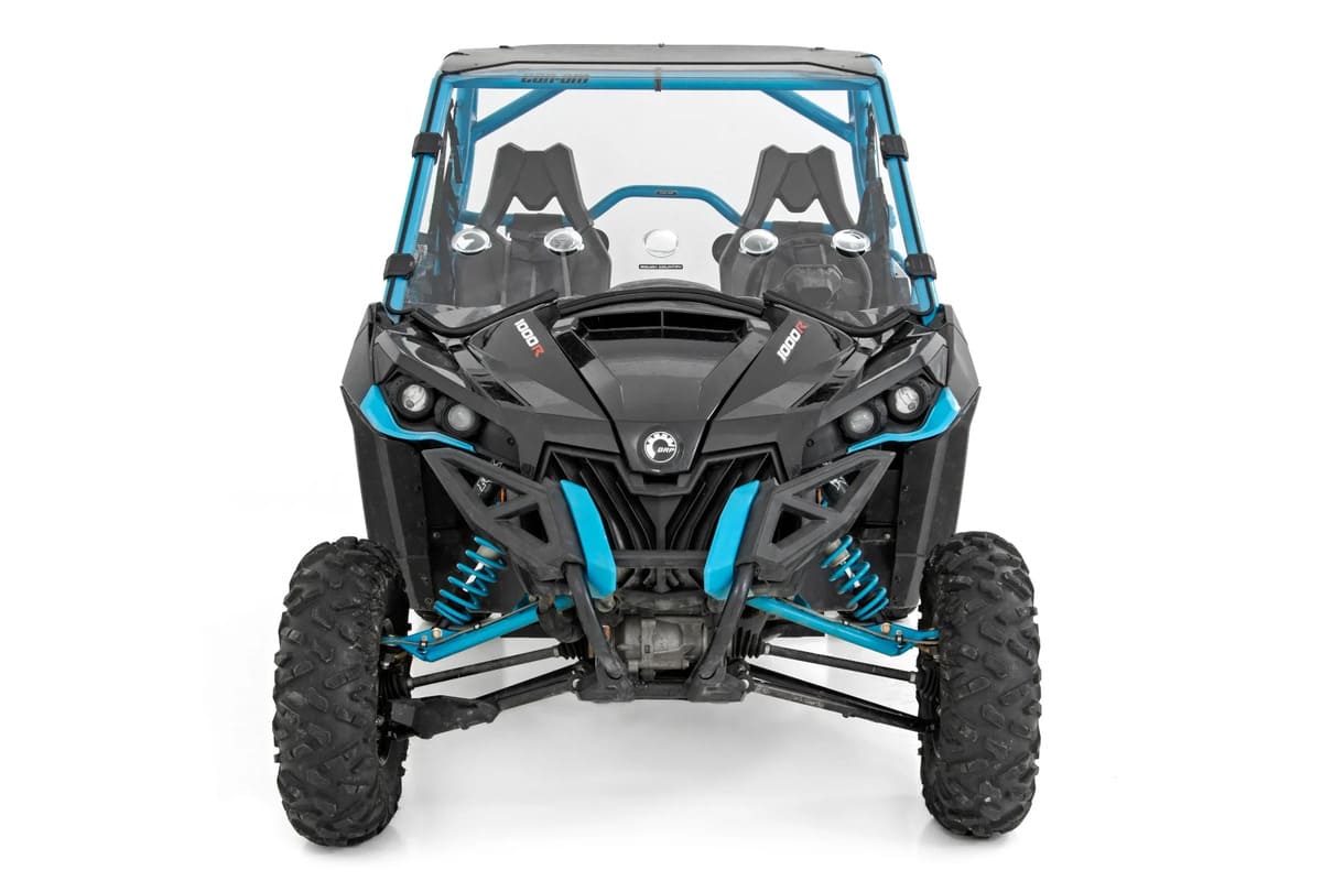 Rough Country Can-Am Maverick Scratch Resistant Vented Full Windshield