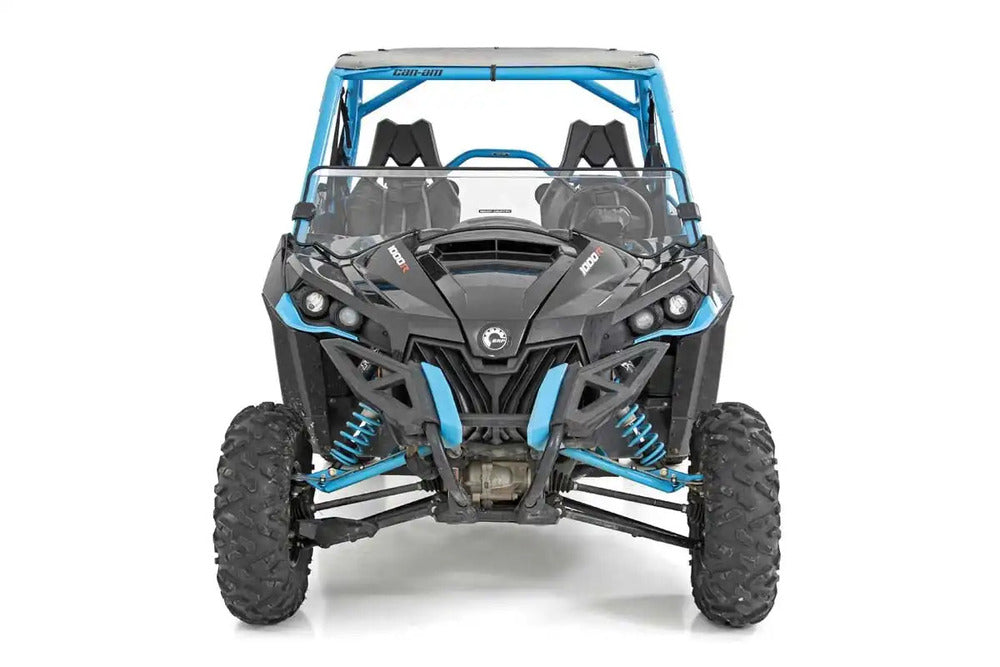 Rough Country Can-Am Maverick Turbo/ Max Scratch Resistant Half Windshield