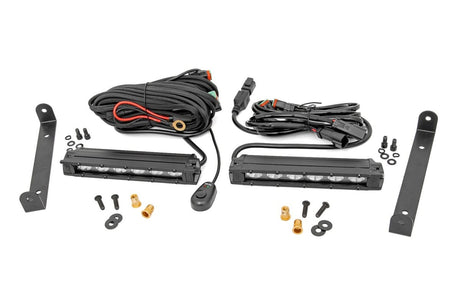 Rough Country Can-Am Maverick X3 6" Black Slimline Pair Tail Light Mount LED Light Kit