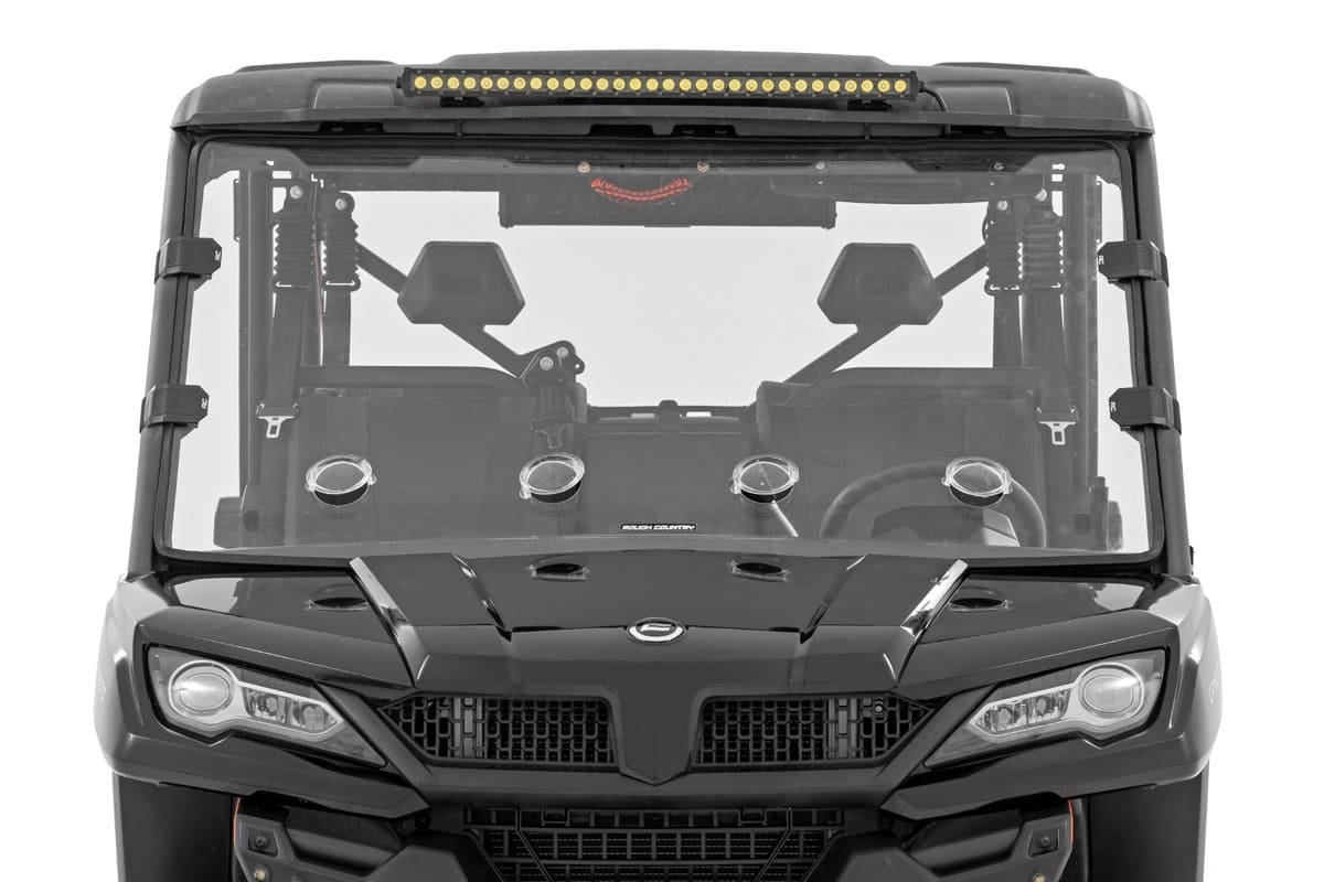 Rough Country CFMOTO Uforce1000 Scratch Resistant Vented Full Windshield