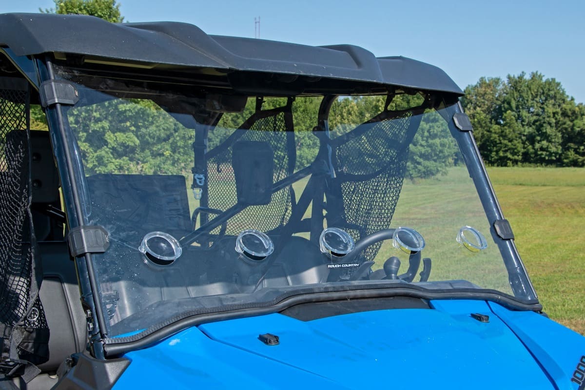 Rough Country Honda Pioneer 1000 Scratch Resistant Vented Full Windshield