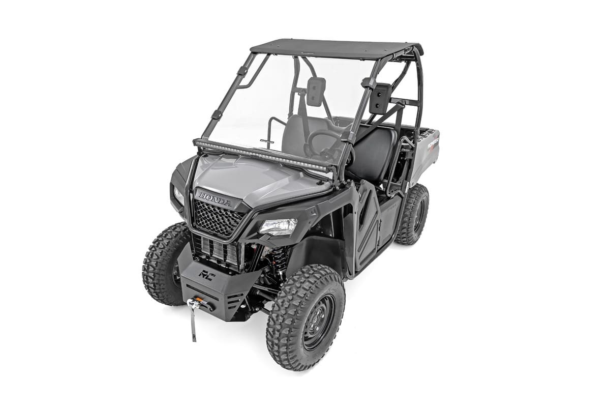 Rough Country Honda Pioneer 520 Scratch Resistant Full Windshield