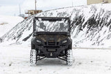 Rough Country Honda Pioneer Front Cargo Rack with Black Series 6" Slimline LED Light Bar