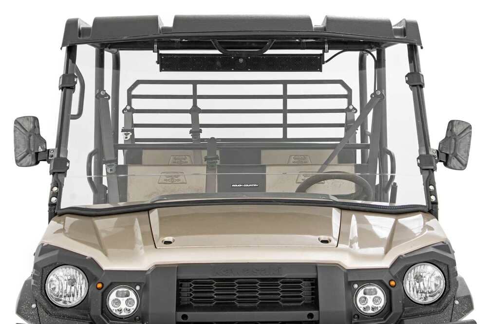 Rough Country Kawasaki Mule Scratch Resistant Full Windshield
