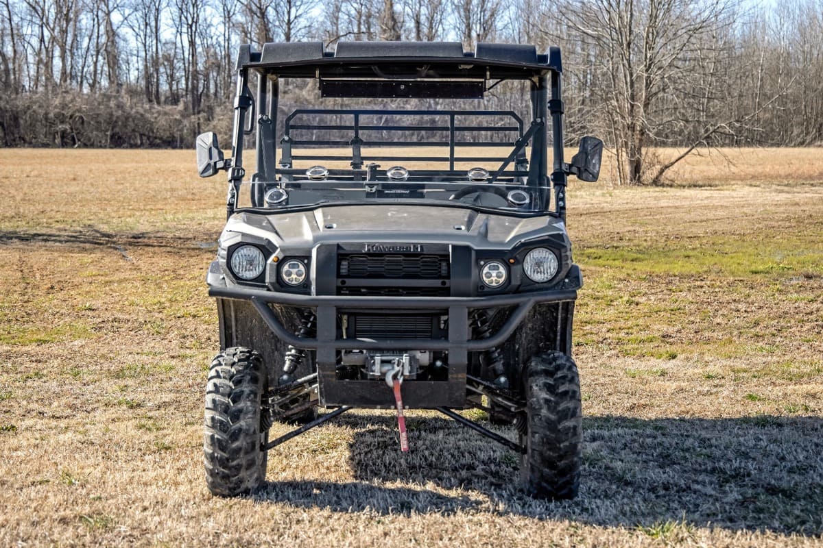 Rough Country Kawvasaki Mule Scratch Resistant Vented Full Windshield