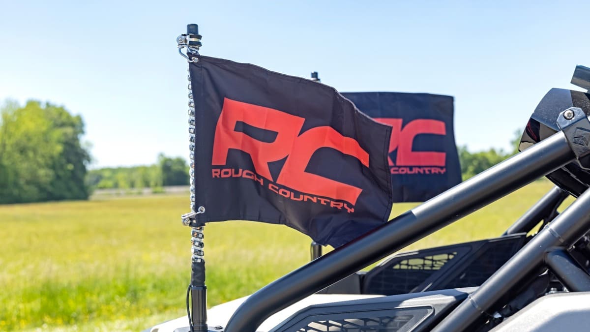 Rough Country Multi-Color 2 ft  LED Light Whip Kit - 2-pc