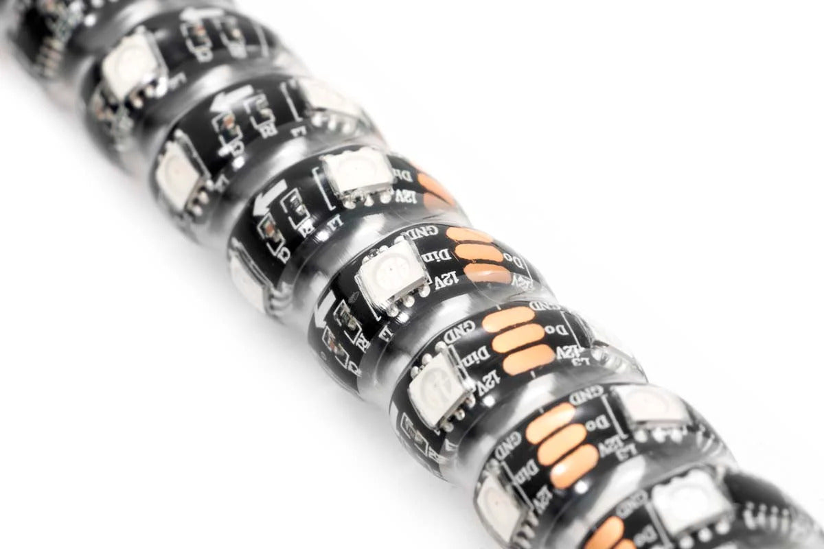 Rough Country Multi-Color LED Whip 4' Long - Pair