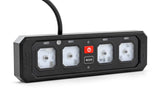 Rough Country Multifunction Modes RGB Backlit Buttons 4 Gang Switch Panel