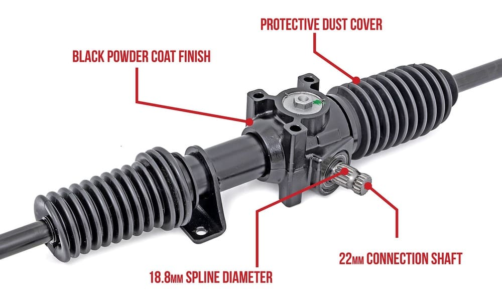 Rough Country Polaris Ranger XP 1000 Heavy Duty Rack and Pinion