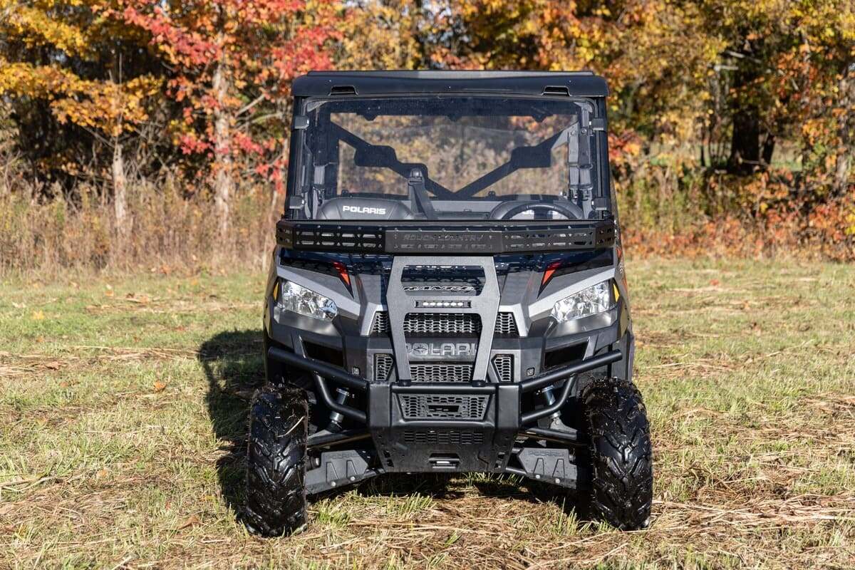 Rough Country Polaris Ranger XP 900/1000 6" Black Slimline Front Cargo Rack