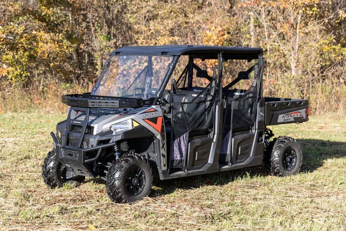 Rough Country Polaris Ranger XP 900/1000 6" Black Slimline Front Cargo Rack