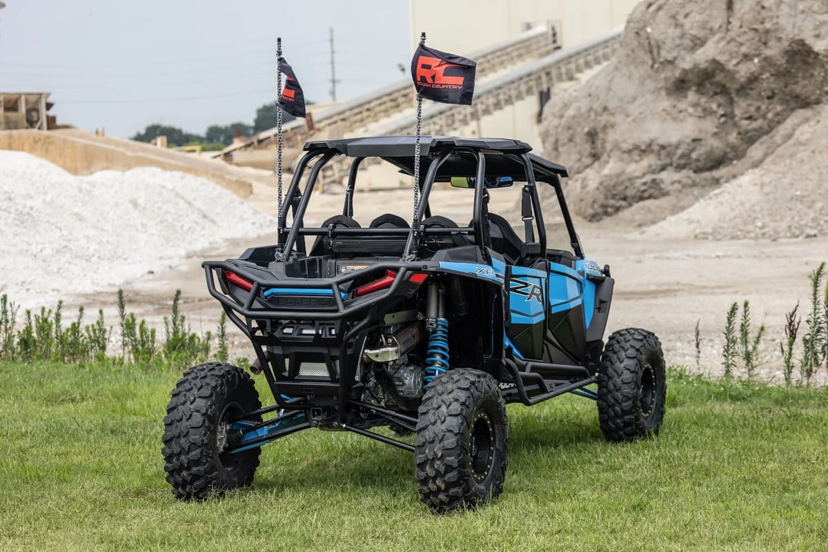 Rough Country Polaris RZR 1000 XP Rear Tubular Bumber With Reciever Hitch