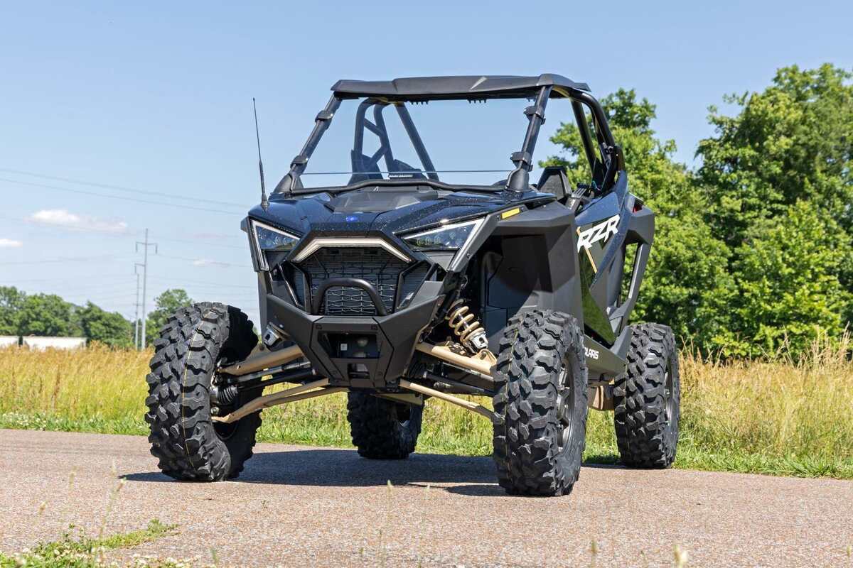 Rough Country Polaris RZR Pro/ Turbo R Scratch Resistant Full Windshield