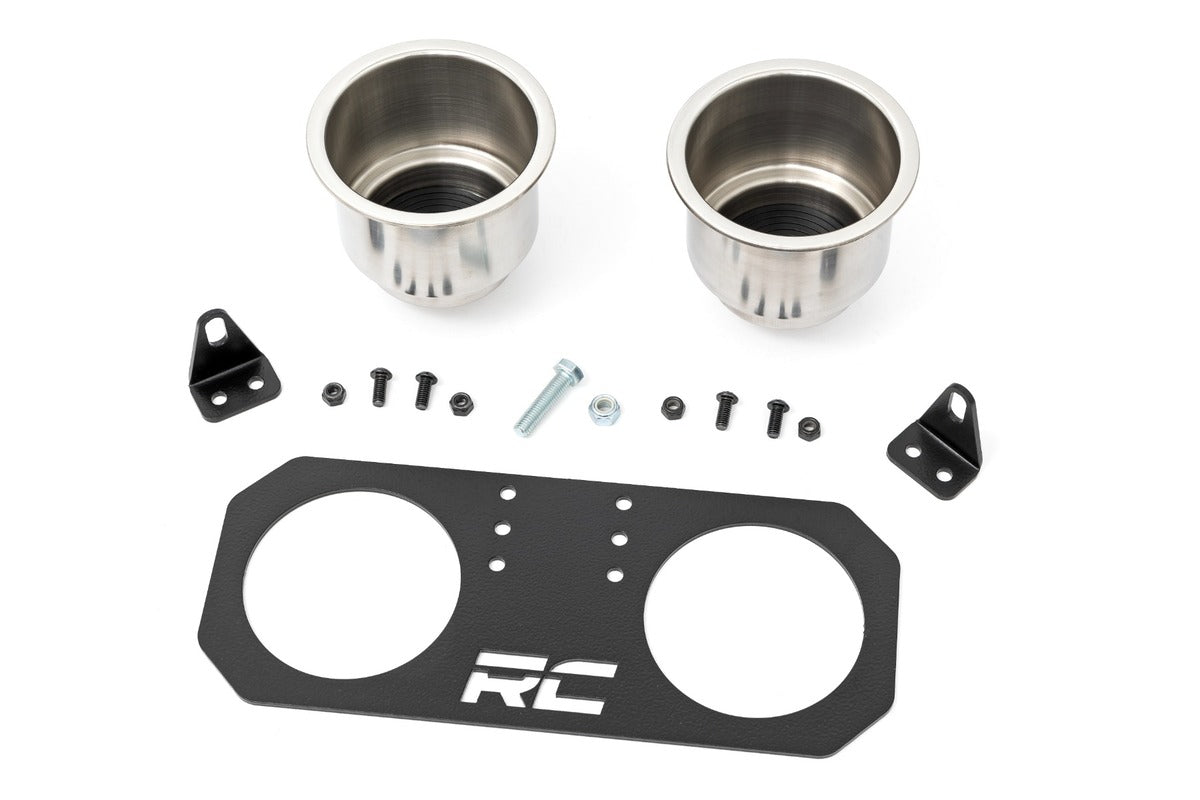 Rough Country Polaris RZR RZR S 570/RZR S4 1000 Passenger Grip Handle Dual Cup Holder