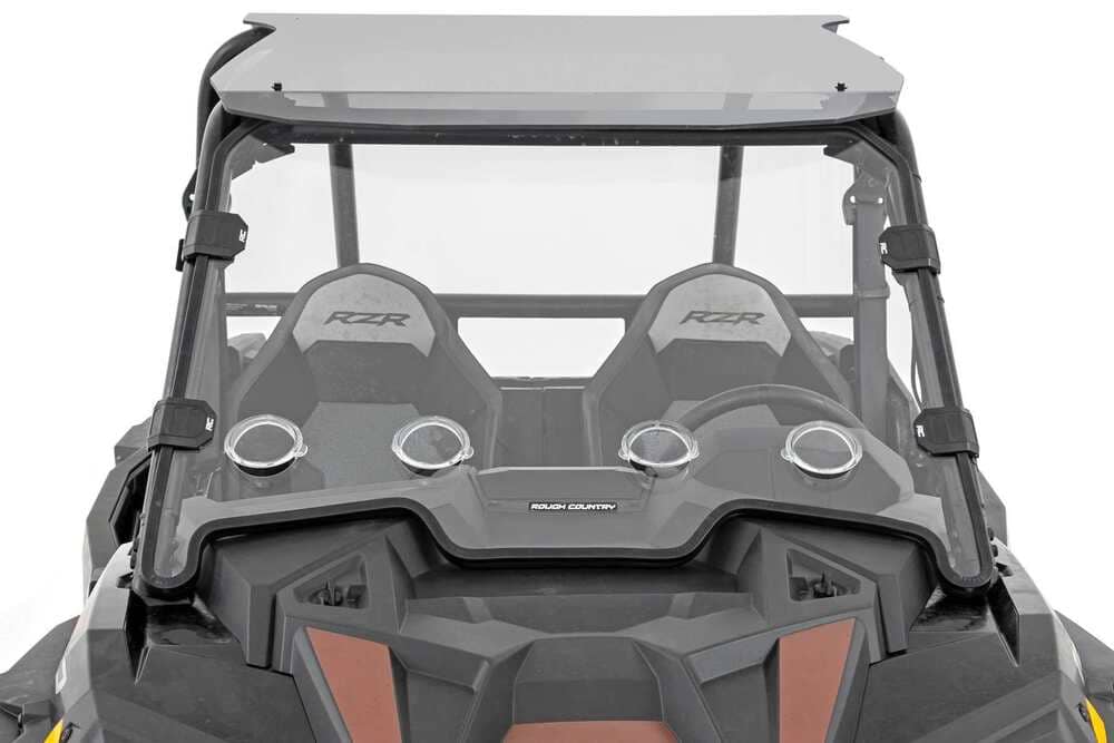 Rough Country Polaris RZR Scratch Resistant Vented Full Windshield