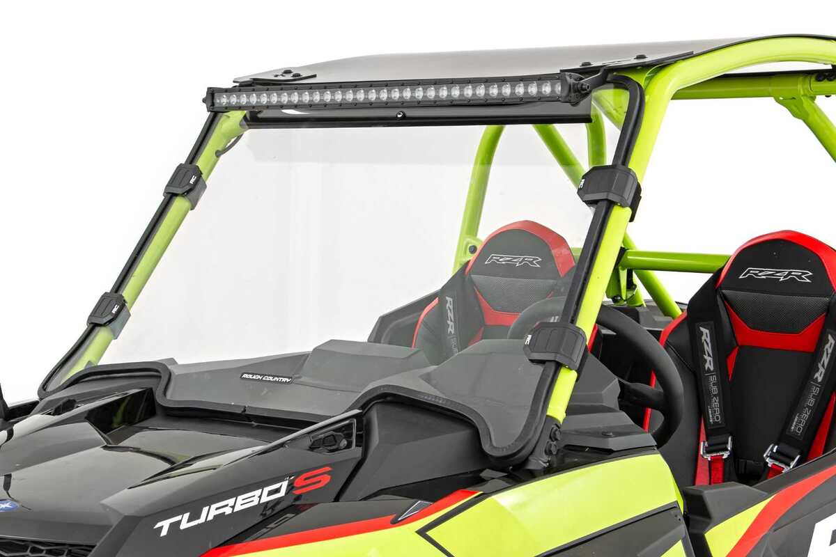 Rough Country Polaris RZR Turbo S Scratch Resistant Full Windshield