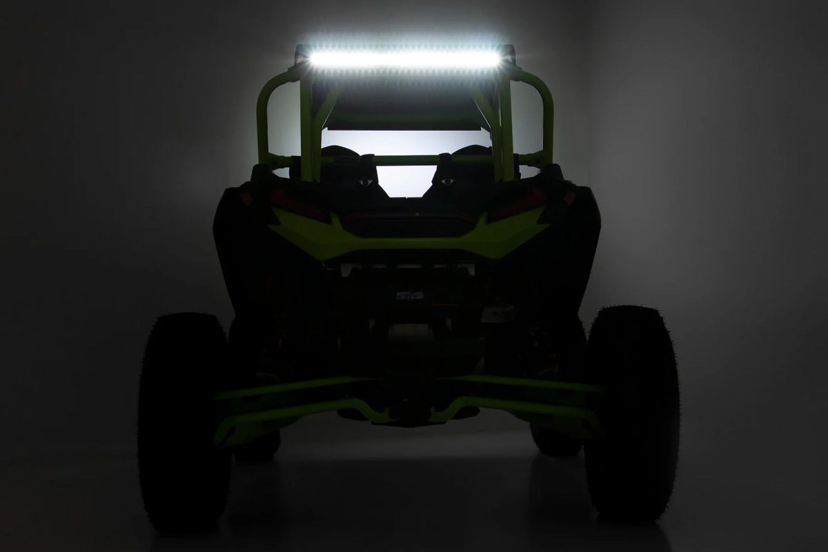 Rough Country Polaris RZR Turbo S4 Black Series Rear Bracket 30 Inch Curved LED Light Kit