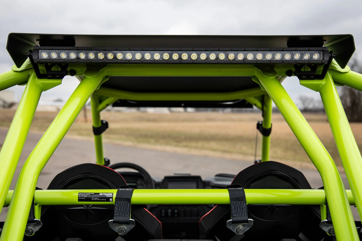 Rough Country Polaris RZR Turbo S4 Black Series Rear Bracket 30 Inch Curved LED Light Kit