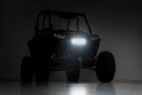 Rough Country Polaris RZR XP 1000 10" Black Slimline LED Pair Grille Kit