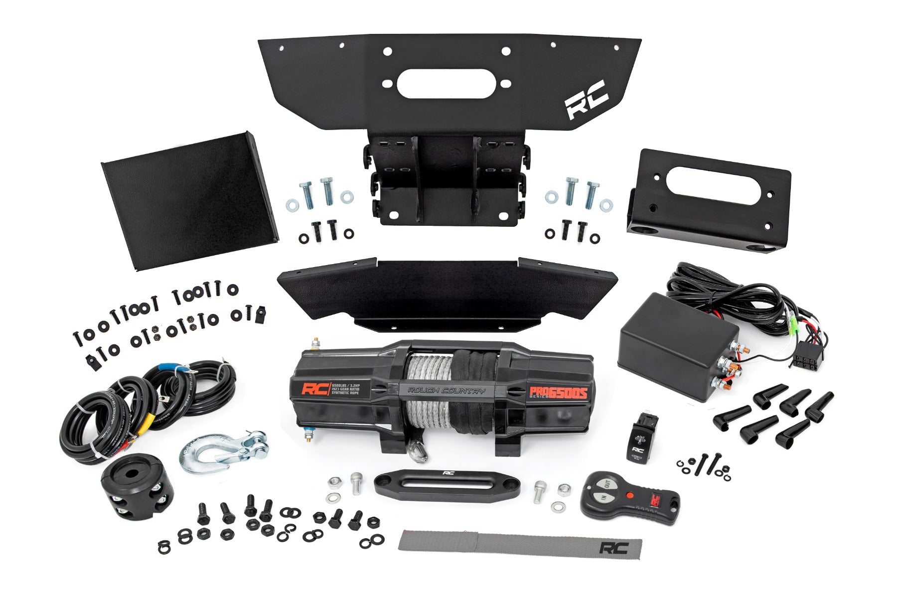 Rough Country 24+ Polaris RZR XP 1000 Winch Mount