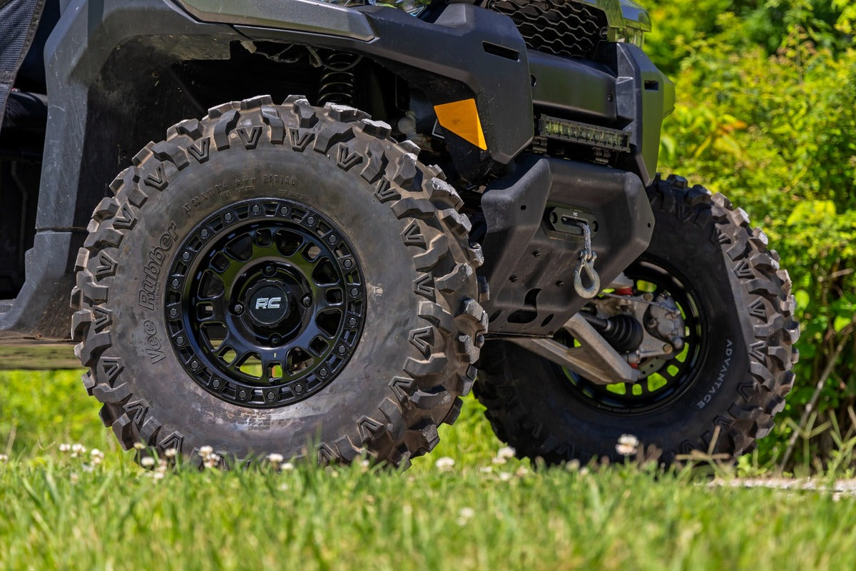 Rough Country Semi Gloss Black 14x7/4x137 One Piece 82 Series Wheel