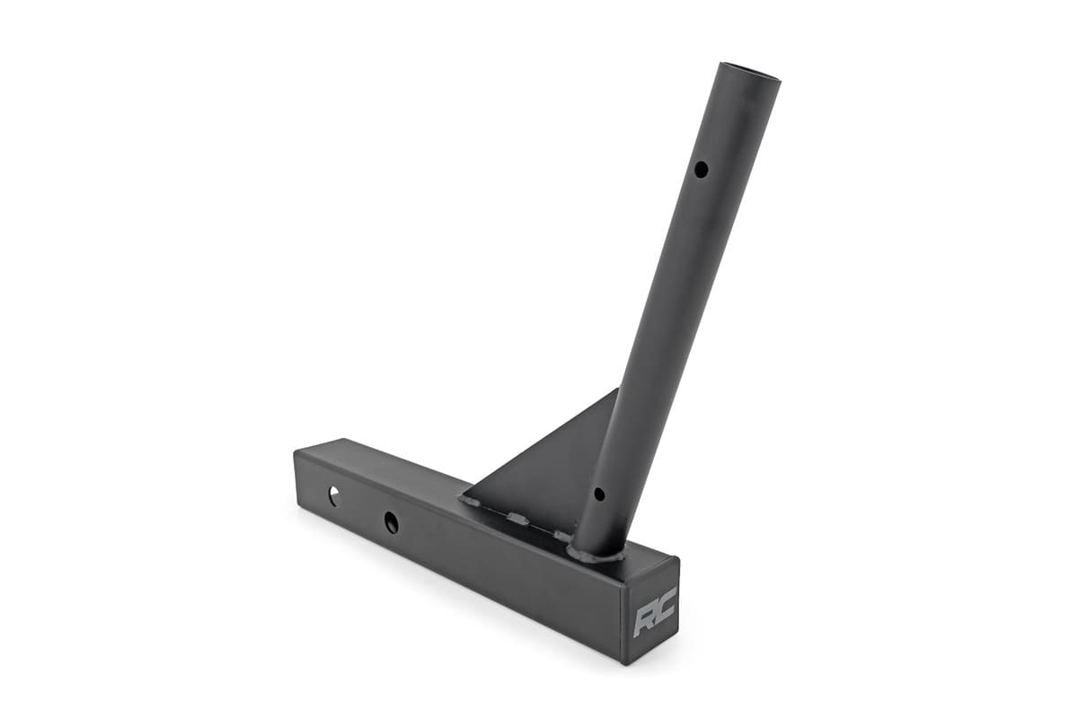 Rough Country Single 2 & 2.5" Inch Hitch w/ Flag Pole Holder