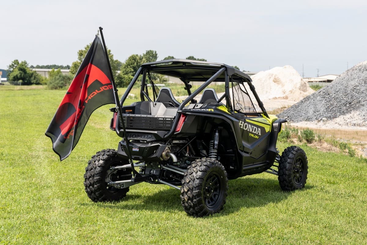 Rough Country Single 2 & 2.5" Inch Hitch w/ Flag Pole Holder